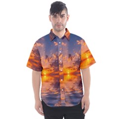 Sunset Dawn Sea Sun Nature Men s Short Sleeve Shirt