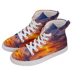 Sunset Dawn Sea Sun Nature Women s Hi-top Skate Sneakers