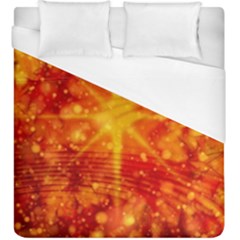 Christmas Star Snow Snowfall Duvet Cover (king Size) by Pakrebo