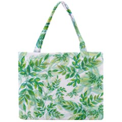 Leaves Green Pattern Nature Plant Mini Tote Bag by Pakrebo