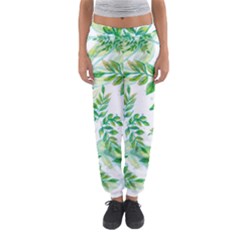 Leaves Green Pattern Nature Plant Women s Jogger Sweatpants