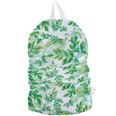 Leaves Green Pattern Nature Plant Foldable Lightweight Backpack by Pakrebo