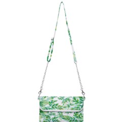 Leaves Green Pattern Nature Plant Mini Crossbody Handbag by Pakrebo