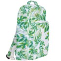 Leaves Green Pattern Nature Plant Double Compartment Backpack View2