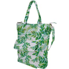 Leaves Green Pattern Nature Plant Shoulder Tote Bag