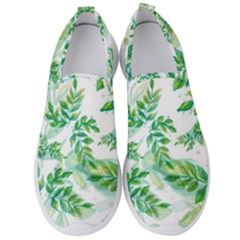 Leaves Green Pattern Nature Plant Men s Slip On Sneakers