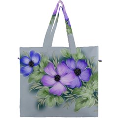 Flowers Vector Illustration Figure Canvas Travel Bag