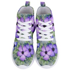 Flowers Vector Illustration Figure Women s Lightweight High Top Sneakers