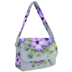 Flowers Vector Illustration Figure Courier Bag by Pakrebo