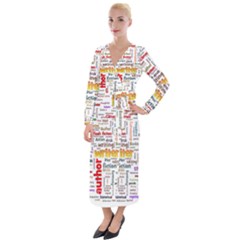 Writing Author Motivation Words Velvet Maxi Wrap Dress