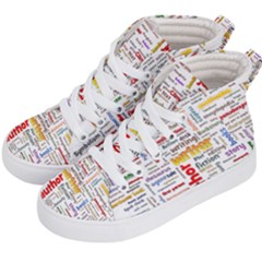 Writing Author Motivation Words Kids  Hi-top Skate Sneakers