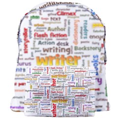 Writing Author Motivation Words Giant Full Print Backpack