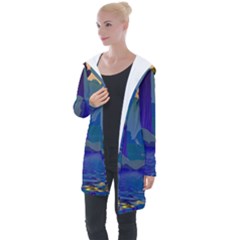 Illustration Vector Forest Nature Longline Hooded Cardigan