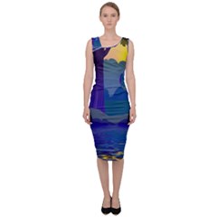 Illustration Vector Forest Nature Sleeveless Pencil Dress