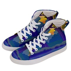 Illustration Vector Forest Nature Women s Hi-top Skate Sneakers