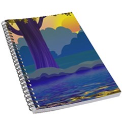 Illustration Vector Forest Nature 5 5  X 8 5  Notebook