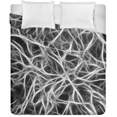 Nerves Cells Dendrites Sepia Duvet Cover Double Side (california King Size) by Pakrebo