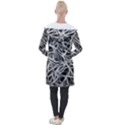 Nerves Cells Dendrites Sepia Longline Hooded Cardigan View2