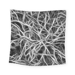 Nerves Cells Dendrites Sepia Square Tapestry (small) by Pakrebo