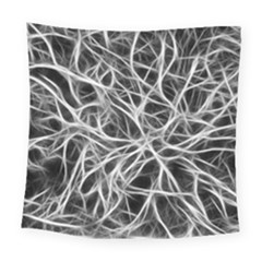 Nerves Cells Dendrites Sepia Square Tapestry (large) by Pakrebo