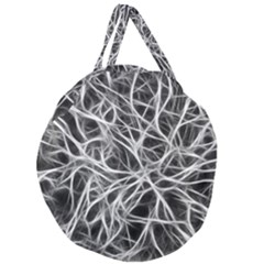 Nerves Cells Dendrites Sepia Giant Round Zipper Tote by Pakrebo