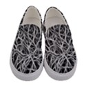 Nerves Cells Dendrites Sepia Women s Canvas Slip Ons View1