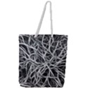 Nerves Cells Dendrites Sepia Full Print Rope Handle Tote (Large) View1