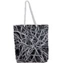 Nerves Cells Dendrites Sepia Full Print Rope Handle Tote (Large) View2