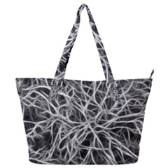 Nerves Cells Dendrites Sepia Full Print Shoulder Bag