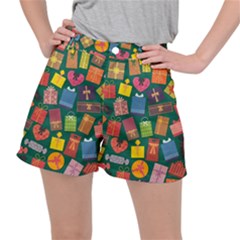 Presents Gifts Background Colorful Stretch Ripstop Shorts