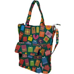 Presents Gifts Background Colorful Shoulder Tote Bag