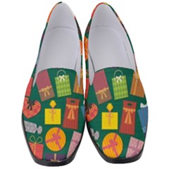 Presents Gifts Background Colorful Women s Classic Loafer Heels