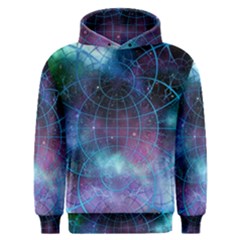 Network Earth Block Chain Globe Men s Overhead Hoodie