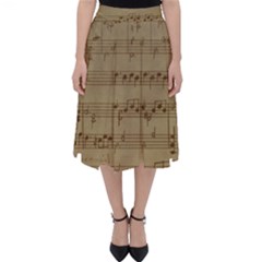 Vintage Sheet Music Background Classic Midi Skirt