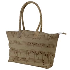 Vintage Sheet Music Background Canvas Shoulder Bag