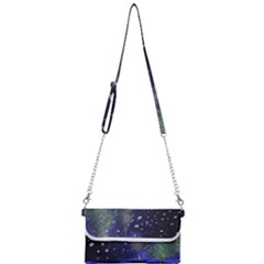 Winter Wonderland Night Snow Mini Crossbody Handbag by Pakrebo