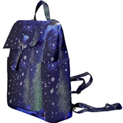 Winter Wonderland Night Snow Buckle Everyday Backpack by Pakrebo