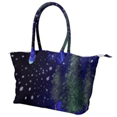 Winter Wonderland Night Snow Canvas Shoulder Bag