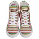 Christmas Ribbons Christmas Gold Women s Hi-Top Skate Sneakers View1