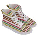 Christmas Ribbons Christmas Gold Women s Hi-Top Skate Sneakers View3