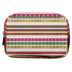 Christmas Ribbons Christmas Gold Make Up Pouch (small)