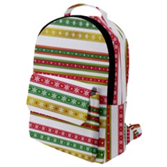 Christmas Ribbons Christmas Gold Flap Pocket Backpack (small) by Pakrebo