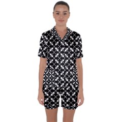 Abstract Background Arrow Satin Short Sleeve Pyjamas Set by Pakrebo