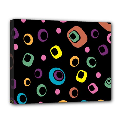 Abstract Background Retro 60s 70s Deluxe Canvas 20  X 16  (stretched) by Pakrebo