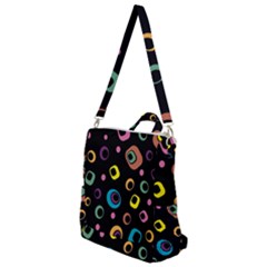 Abstract Background Retro 60s 70s Crossbody Backpack