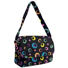 Abstract Background Retro 60s 70s Courier Bag