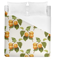 Apricot Fruit Vintage Art Duvet Cover (queen Size) by Pakrebo