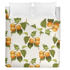 Apricot Fruit Vintage Art Duvet Cover Double Side (queen Size) by Pakrebo