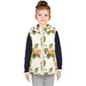 Apricot Fruit Vintage Art Kids  Hooded Puffer Vest View1