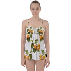 Apricot Fruit Vintage Art Babydoll Tankini Set by Pakrebo